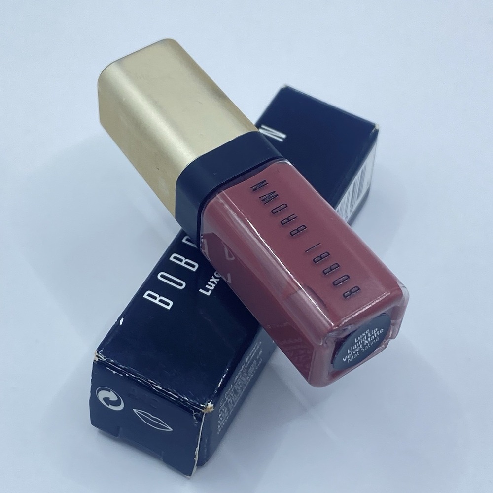 BOBBI BROWN Luxe Liquid Lip Velvet Matte DOUBLE BARE .06 Oz / Travel Size NIB